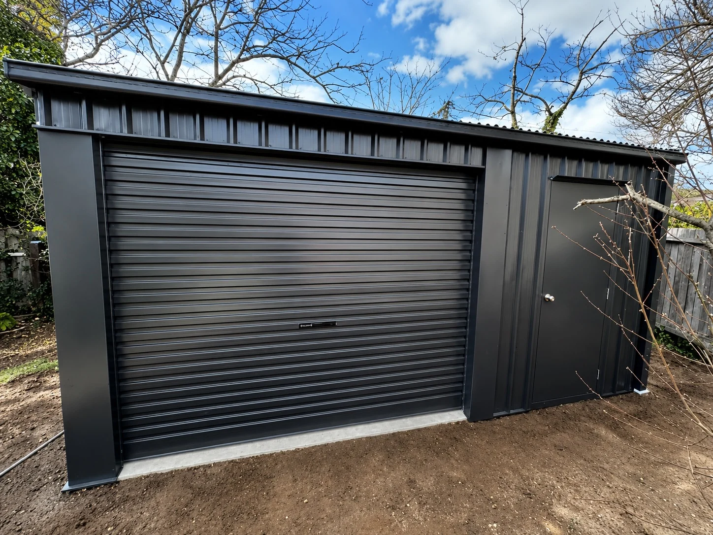 Charcoal shed, finished structure