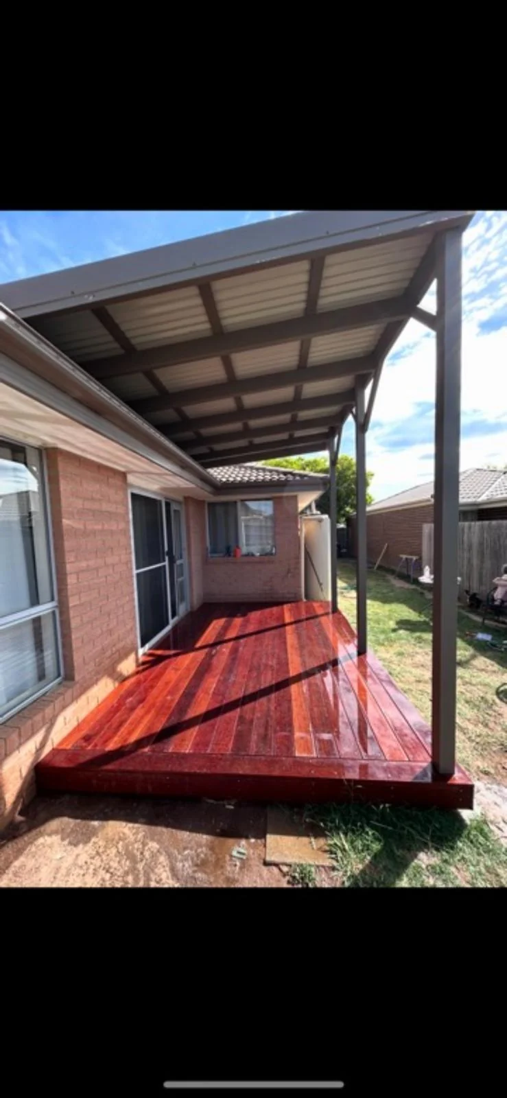 Finished deck detail