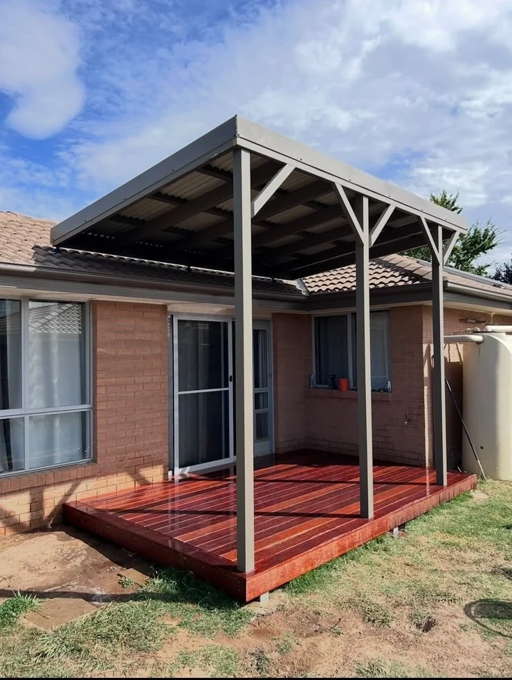 Timber deck framing and board installation, Canberra