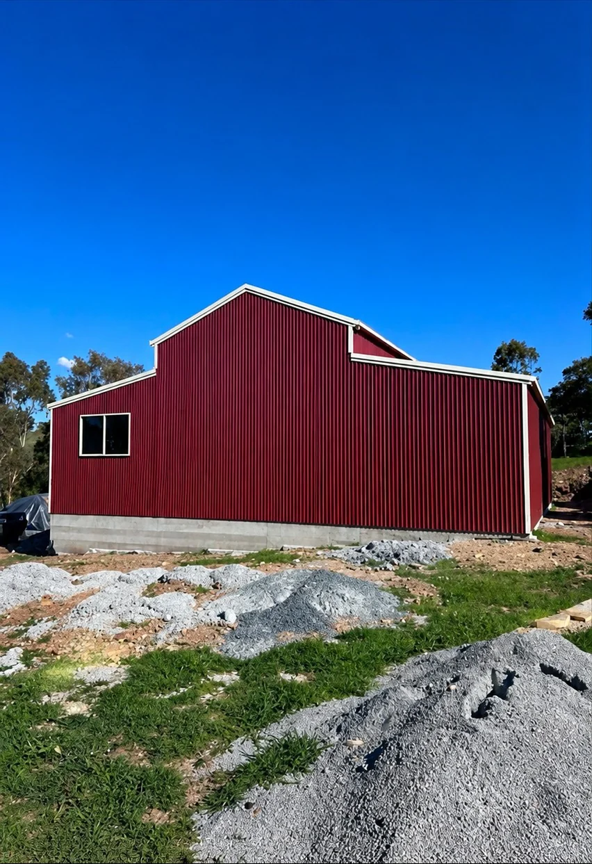 Red shed, rear elevation