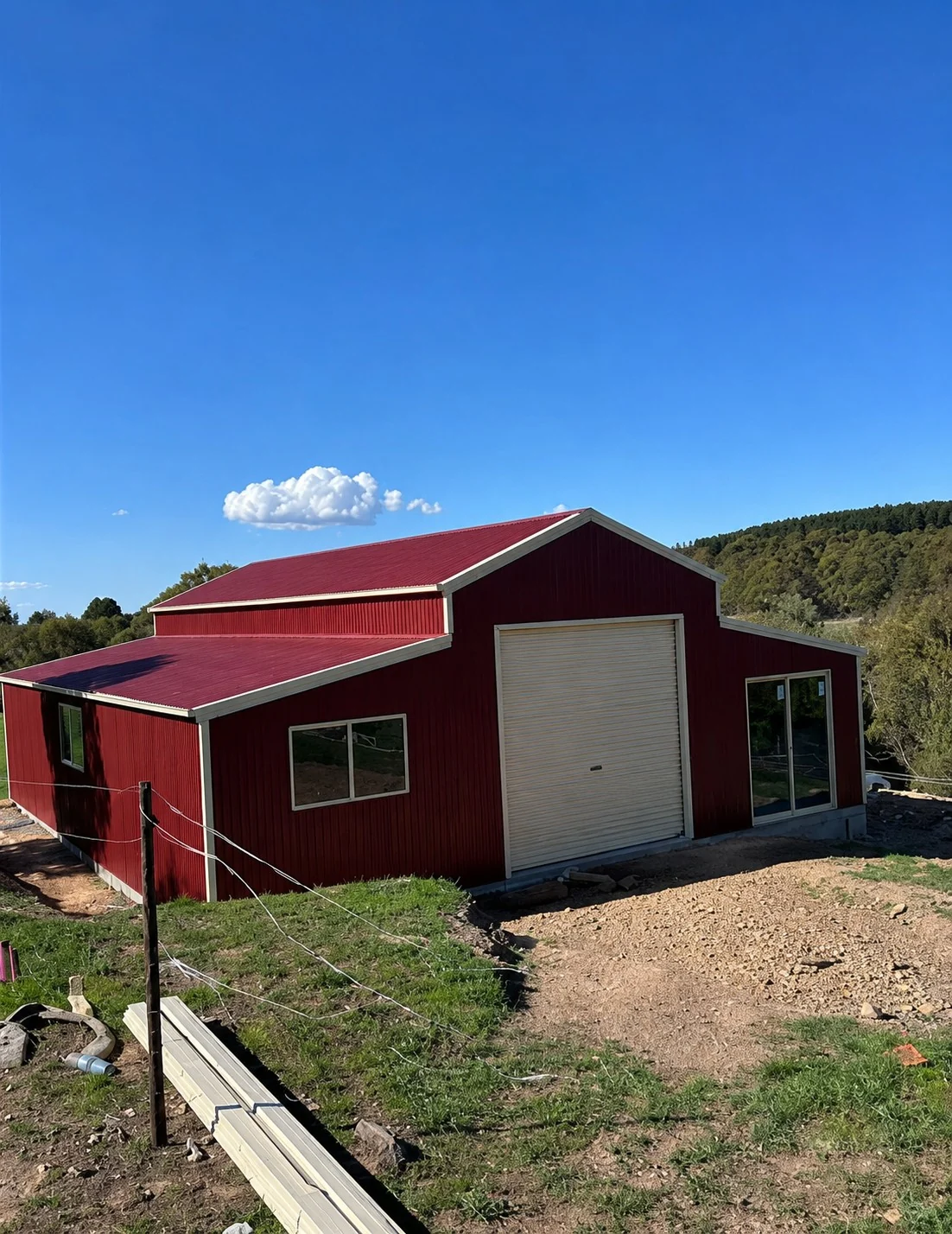 Red Shed Build by JGV Constructions, Canberra